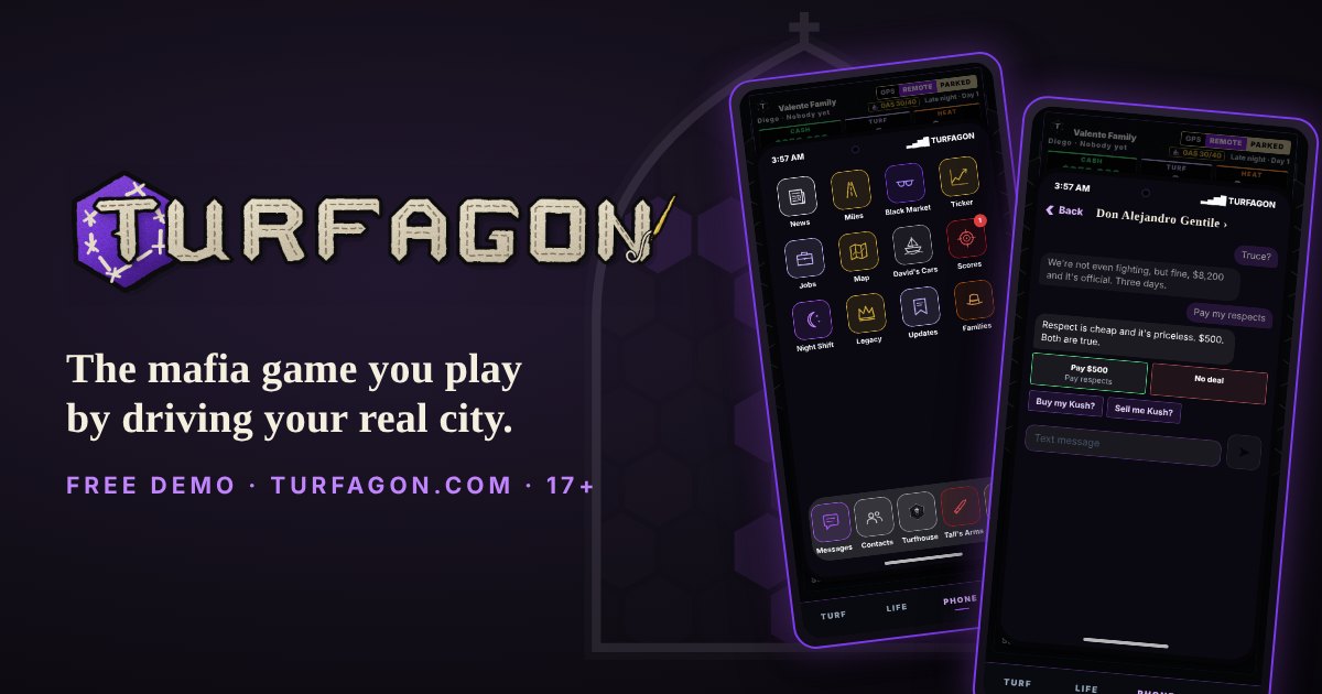 I'm building a mafia game that plays on a map of your real city, by myself. Free browser demo